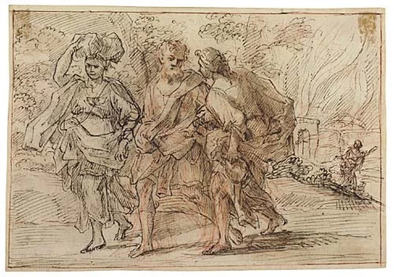 Il giovane - Studio per Lot e le figlie